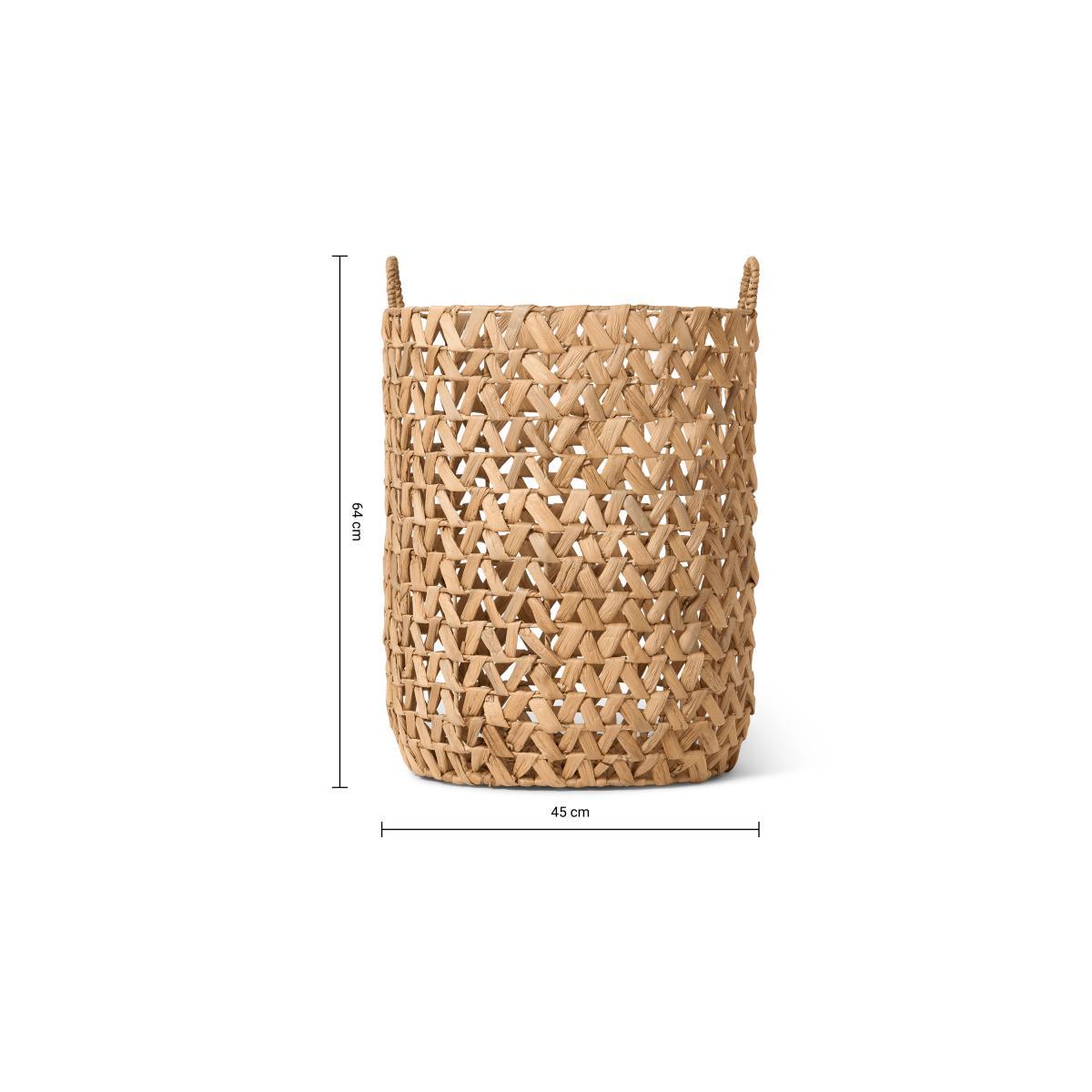 Jamal Laundry Basket, Natural Water Hyacinth – image 8