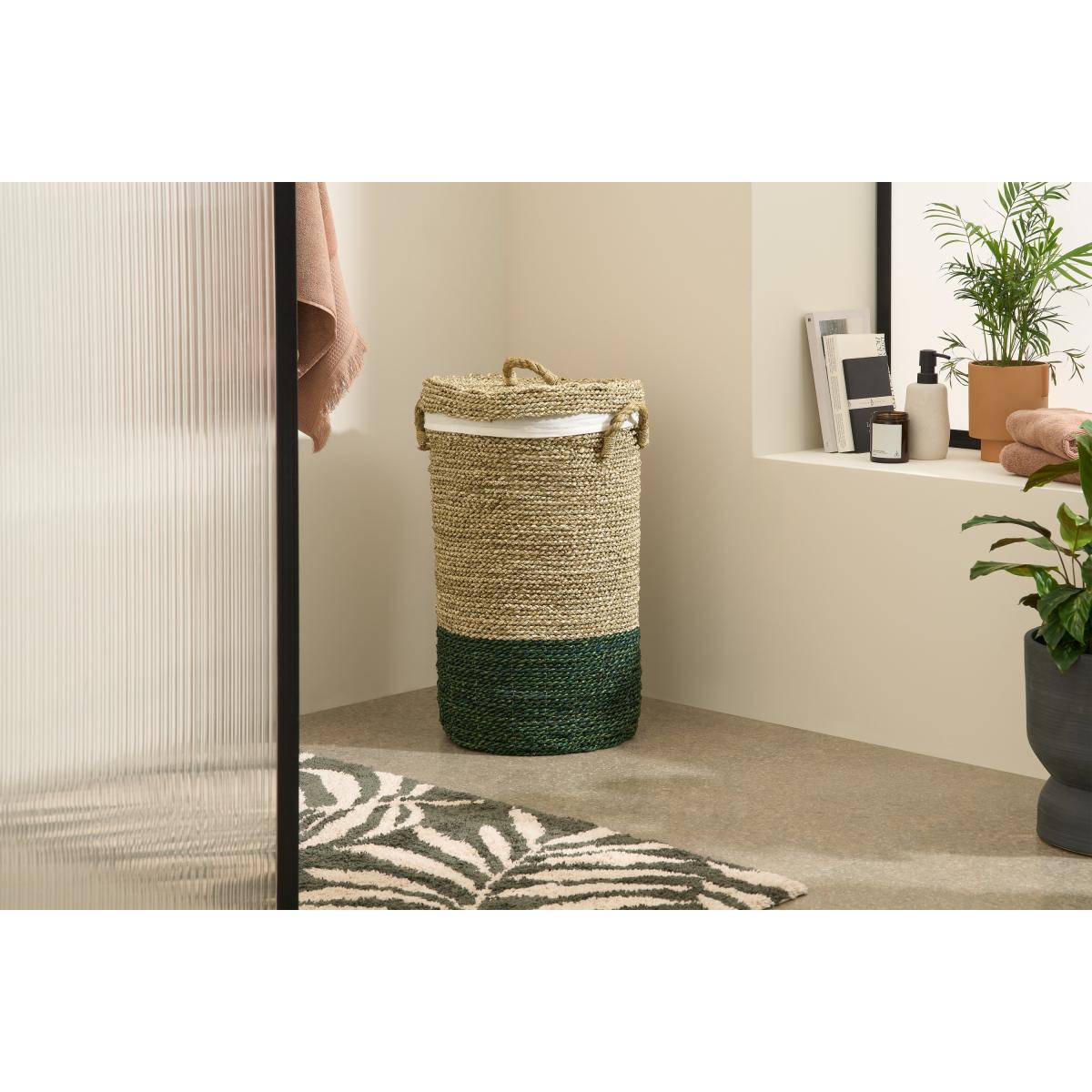 Nelly Laundry Basket, Green Seagrass – image 3