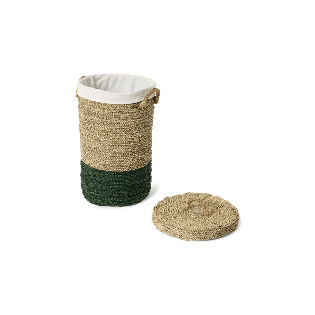 Nelly Laundry Basket, Green Seagrass – image 5