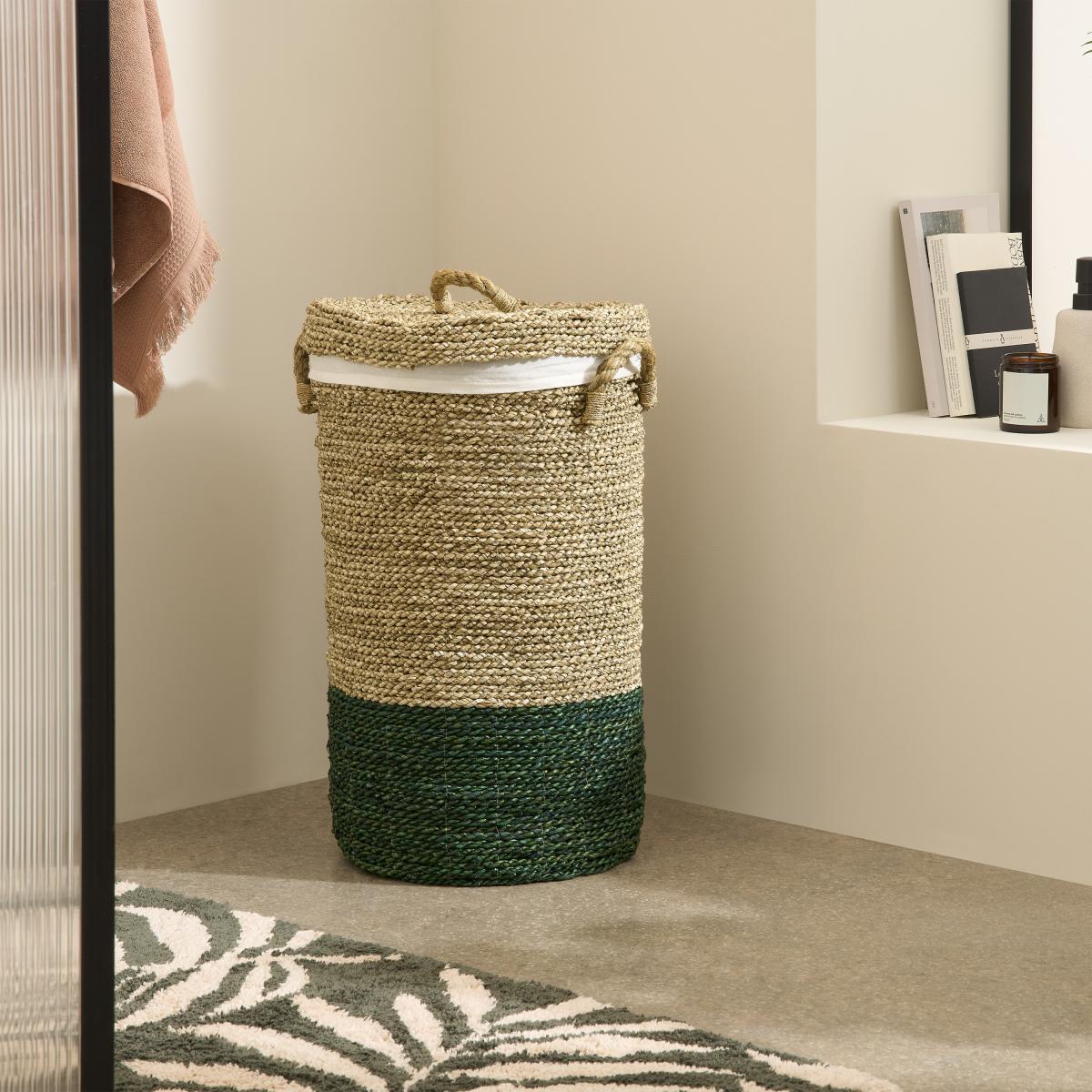 Nelly Laundry Basket, Green Seagrass – image 9