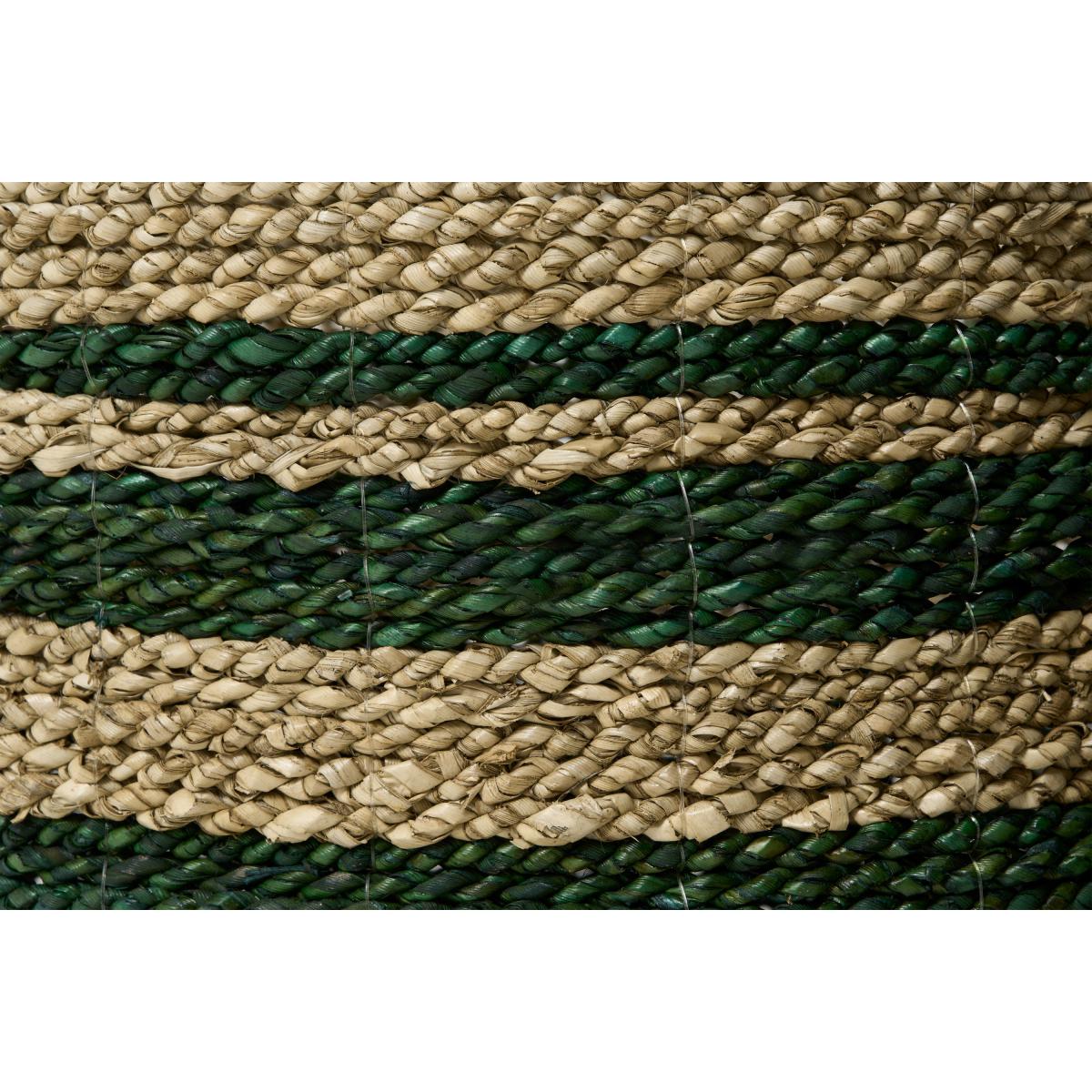 Nelly Set of 2 Striped Baskets, Green Seagrass – image 7