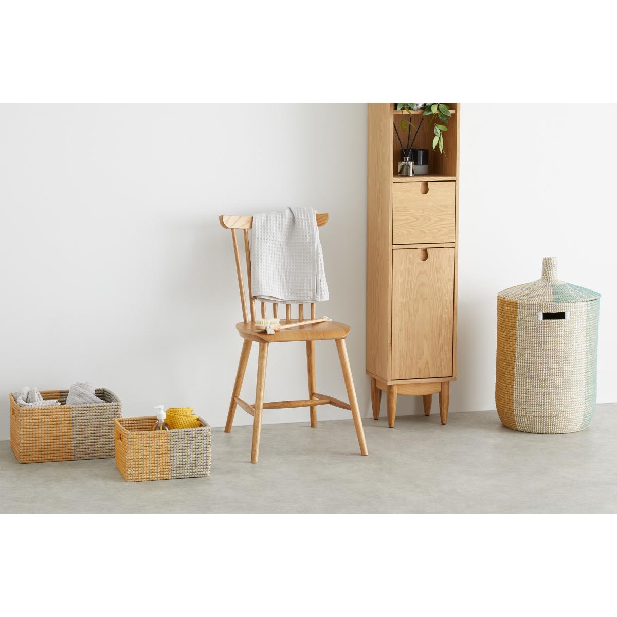 Havana Seagrass Laundry Basket, Mustard Yellow – image 3