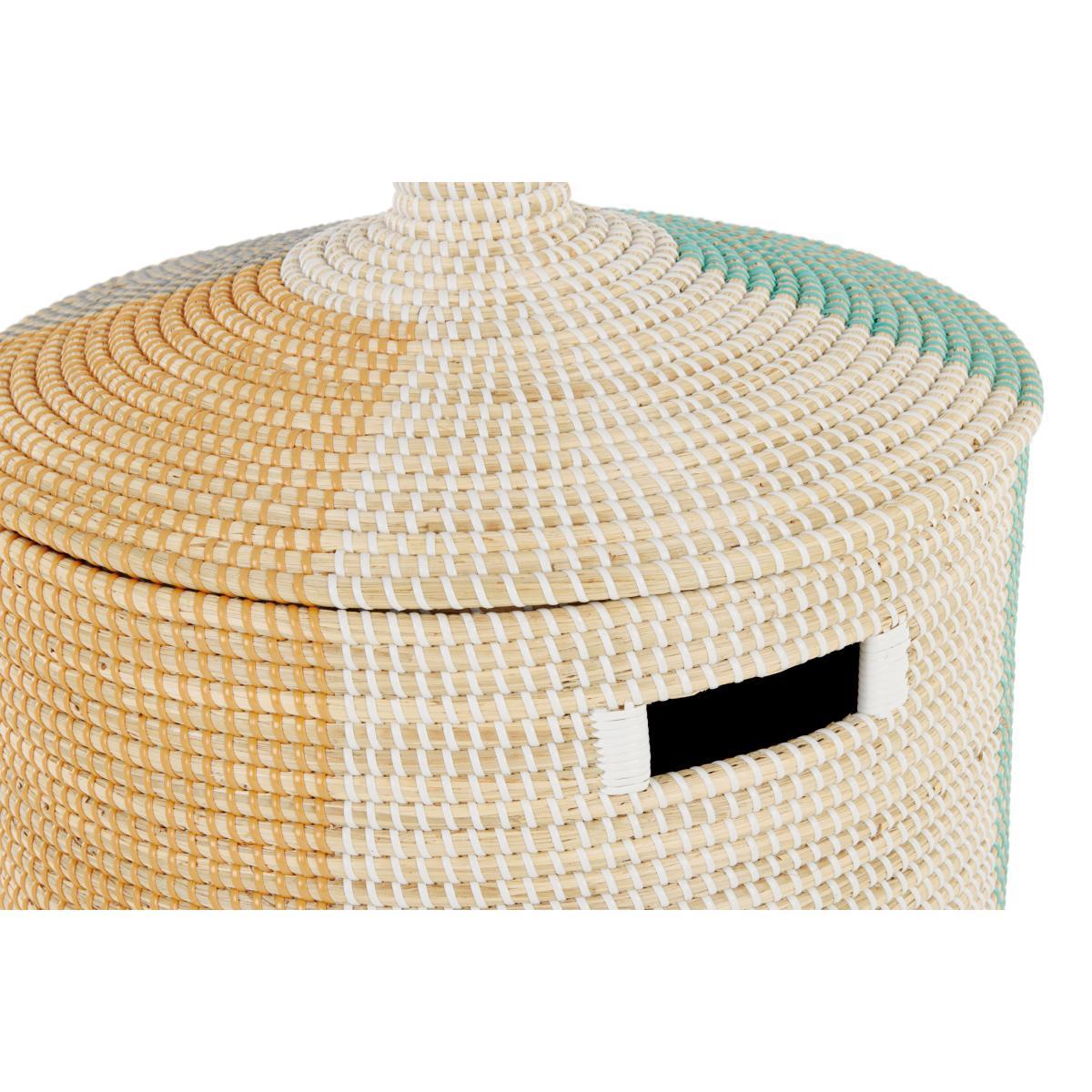 Havana Seagrass Laundry Basket, Mustard Yellow – image 4