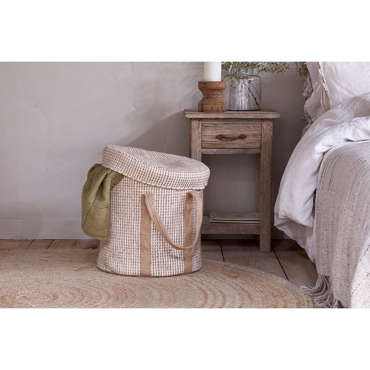 nkuku Rohia Laundry Basket | Storage | Natural/Cream – image 2
