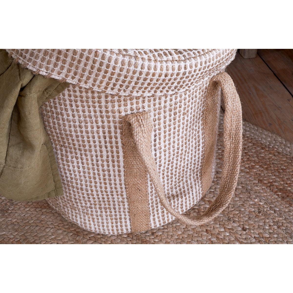 nkuku Rohia Laundry Basket | Storage | Natural/Cream – image 3