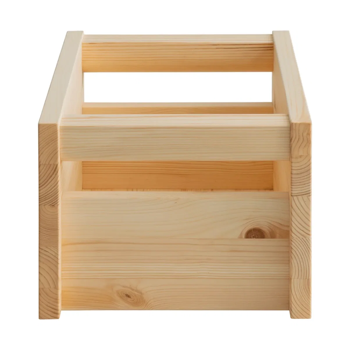 Vaarnii 020 Koppa Crate storage box Oil-waxed pine small 29x43x22 cm – image 7