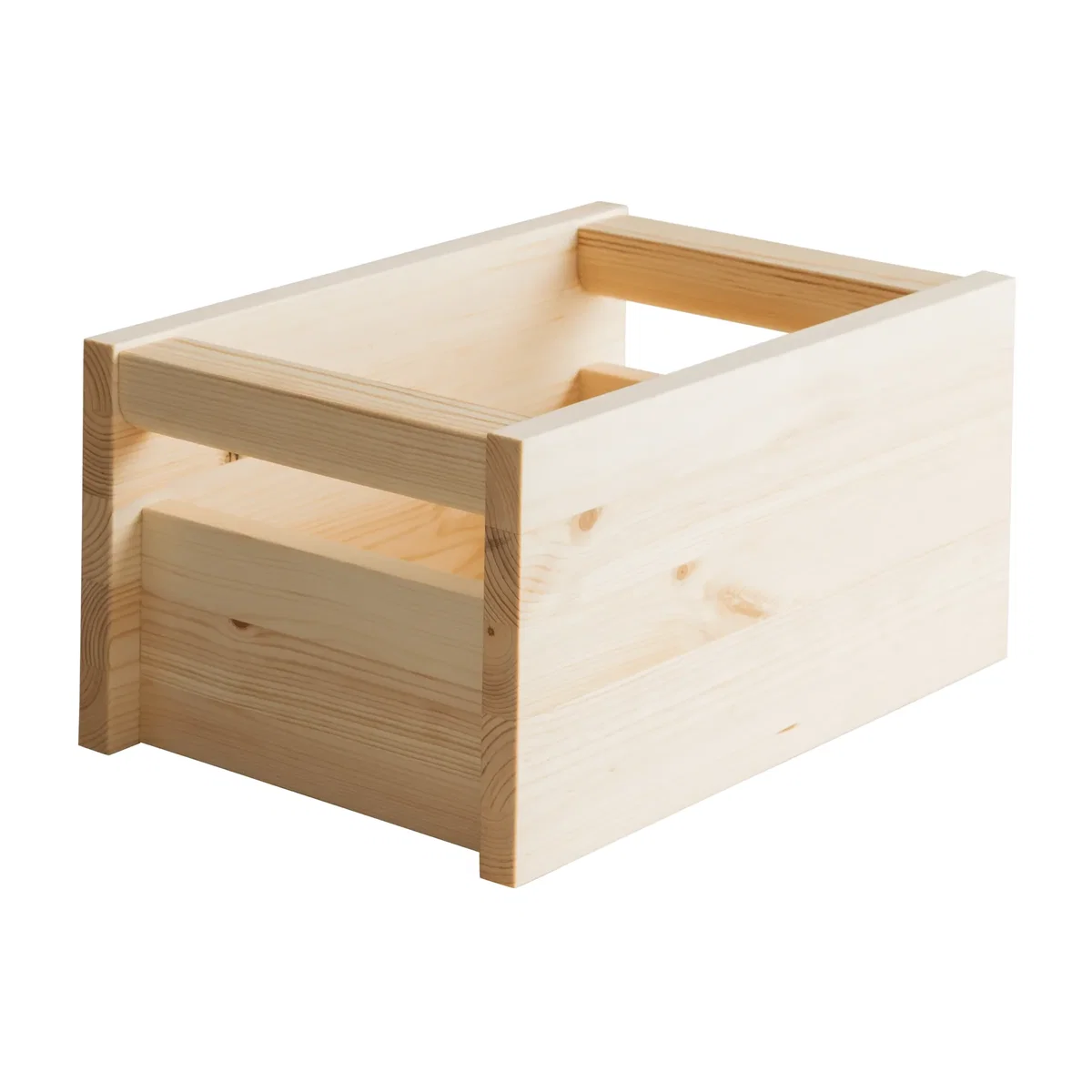 Vaarnii 020 Koppa Crate storage box Oil-waxed pine small 29x43x22 cm – image 1