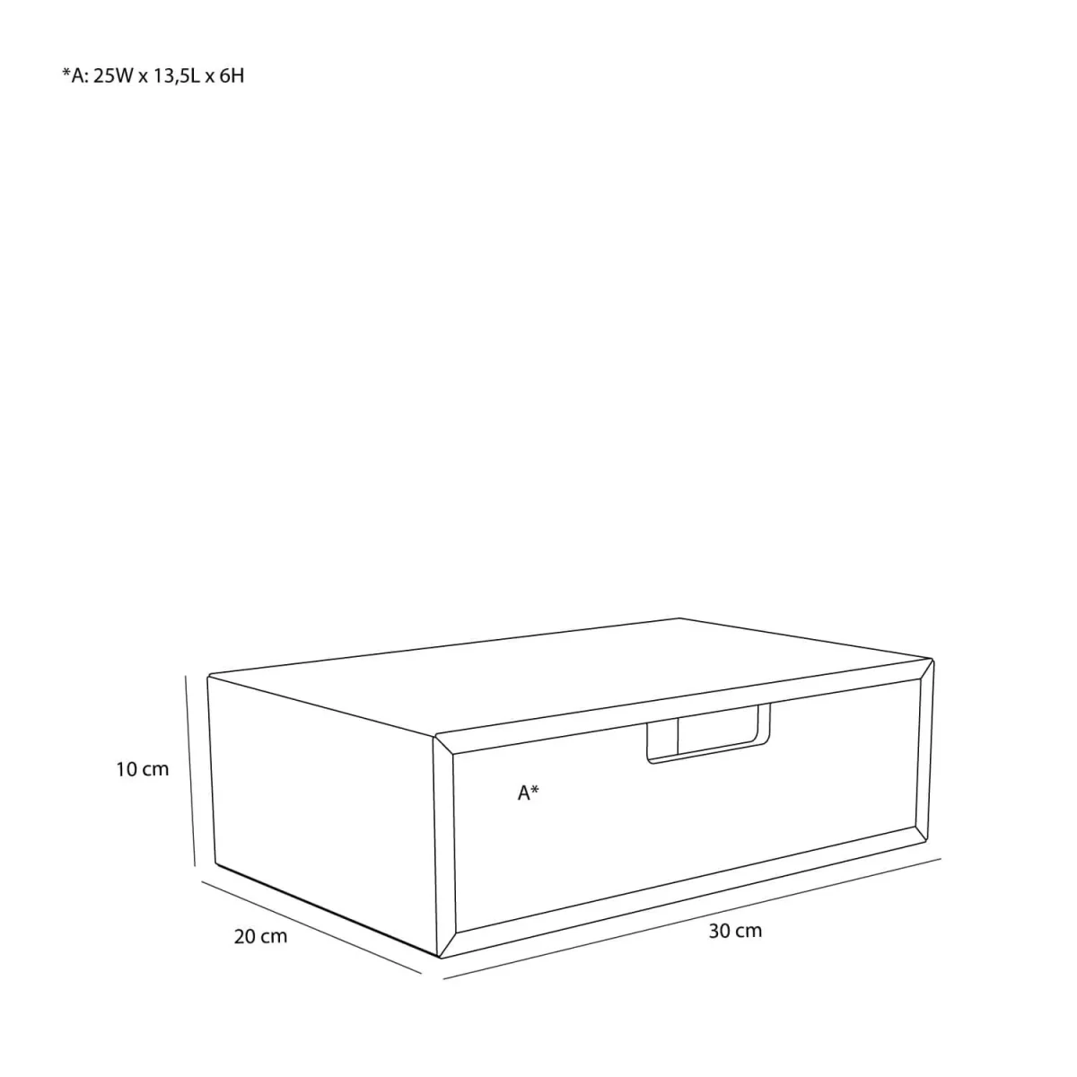 Hübsch Hide storage box Dark oak 30x20x10 cm – image 5