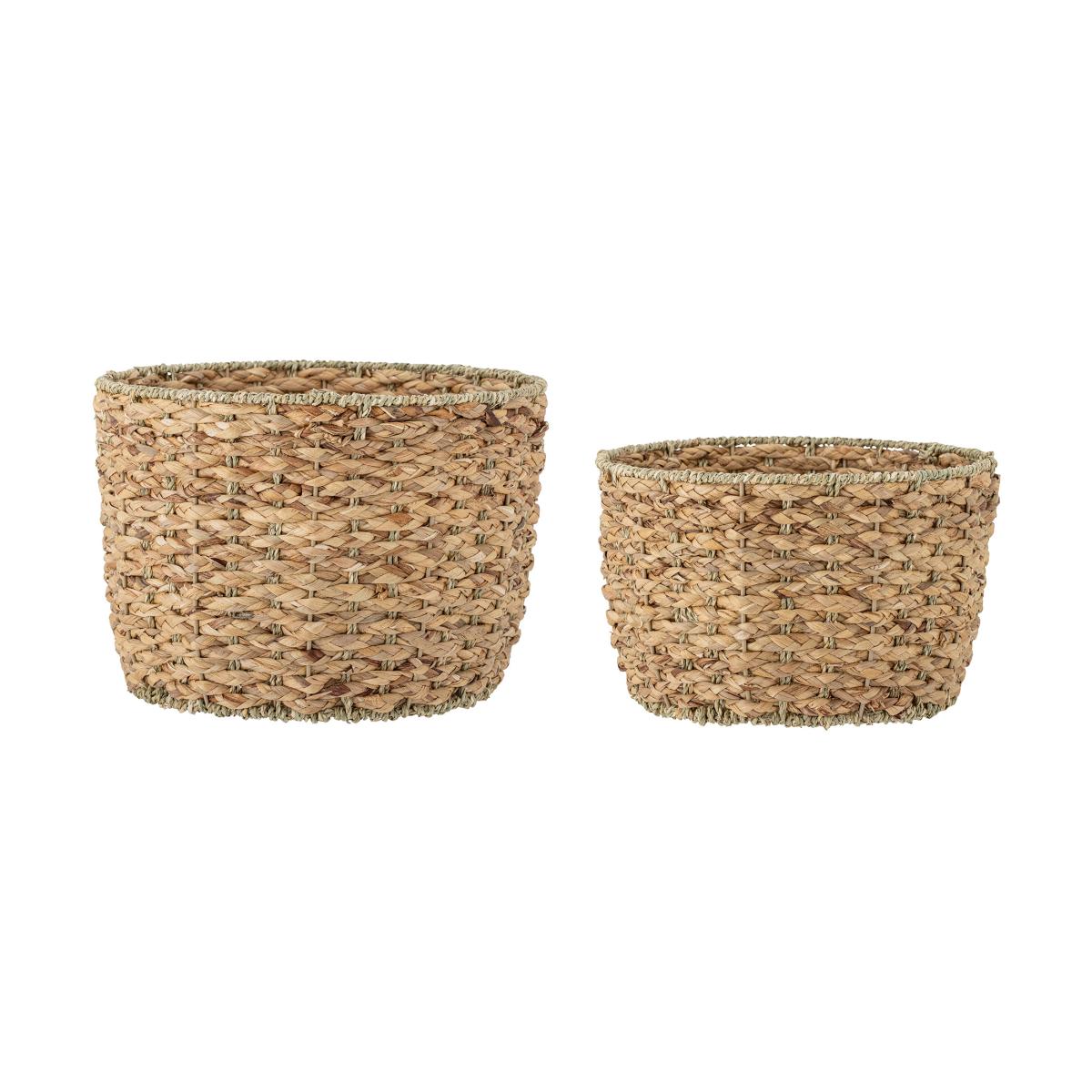 Bloomingville Rime storage box 2 pieces Water hyacinth – image 2