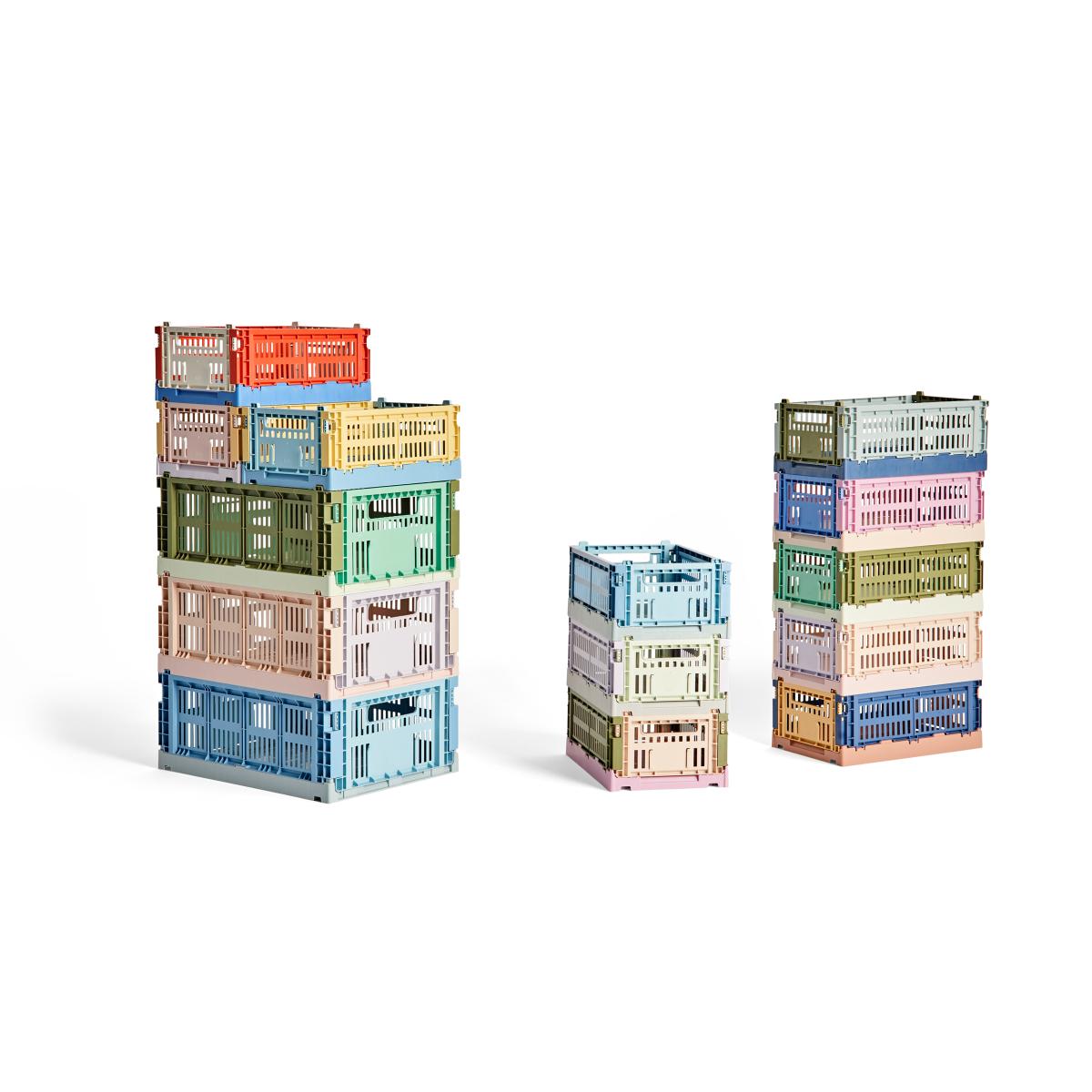 HAY Colour Crate Mix M 26.5x34.5 cm Olive-dark mint – image 2