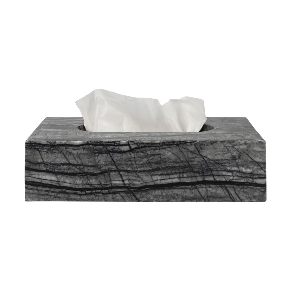 Mette Ditmer Marble tissue box 14x25.5 cm Black-Grey – image 2