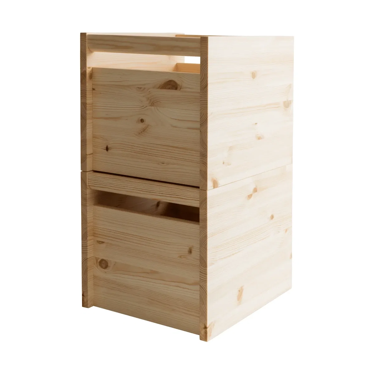Vaarnii 020 Koppa Crate storage box Oil-waxed pine large 38x43x36 cm – image 2
