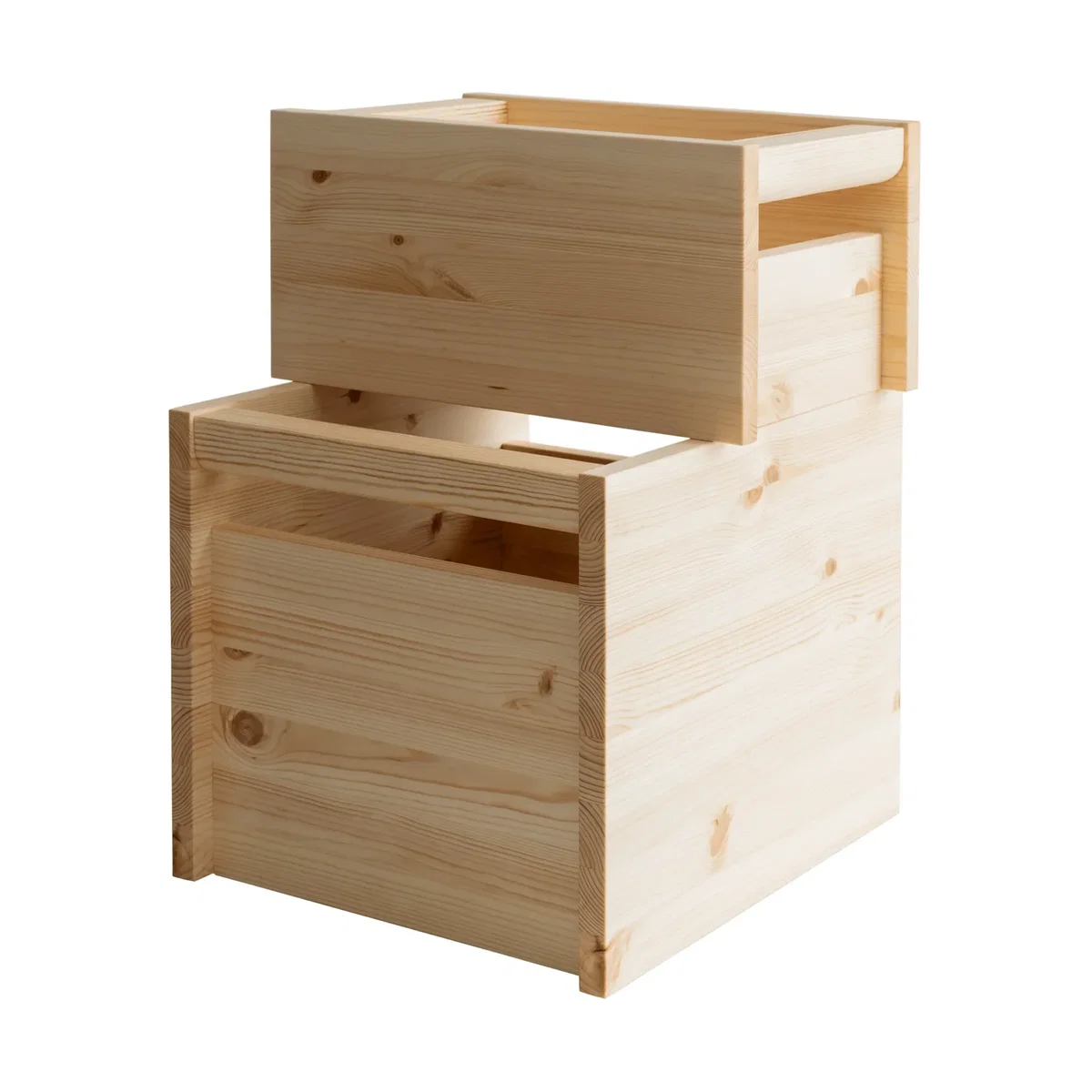 Vaarnii 020 Koppa Crate storage box Oil-waxed pine large 38x43x36 cm – image 6