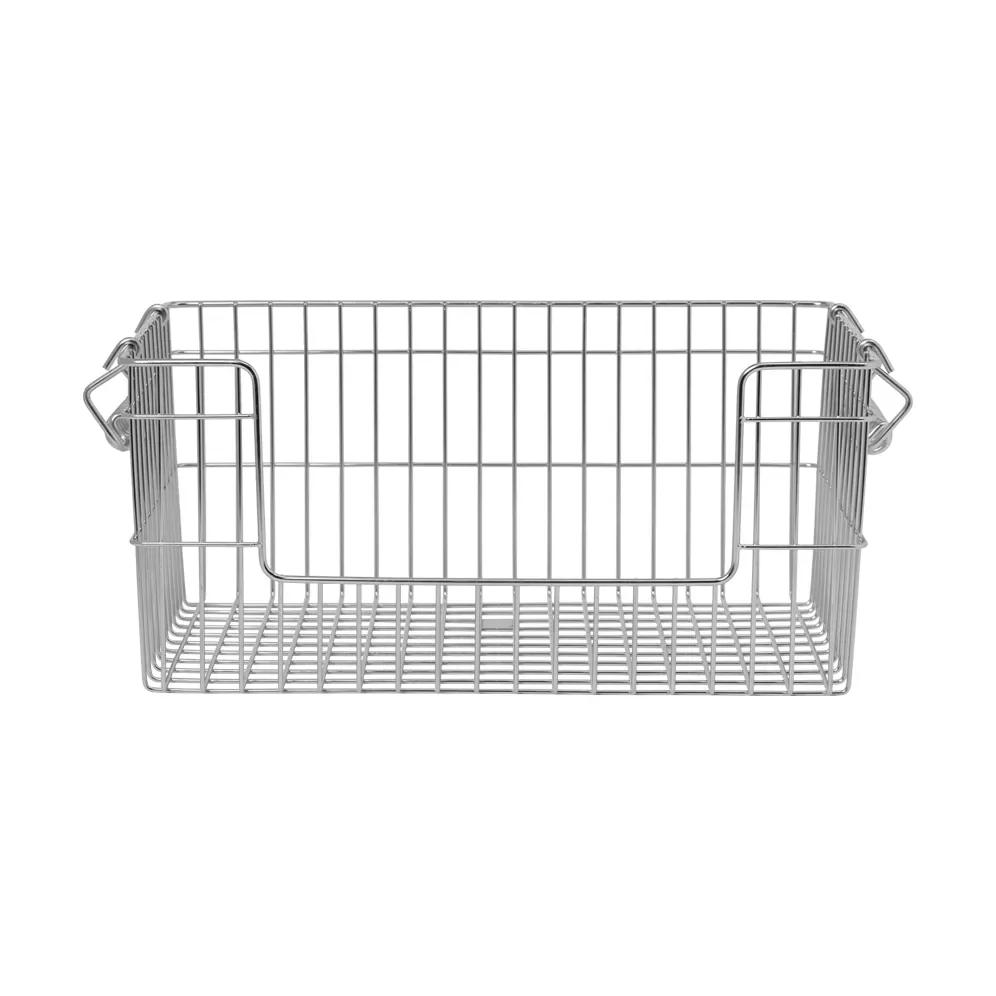 Ferm Living Cala stackable basket 2-pack Stainless steel 28.7x18x13 cm – image 3