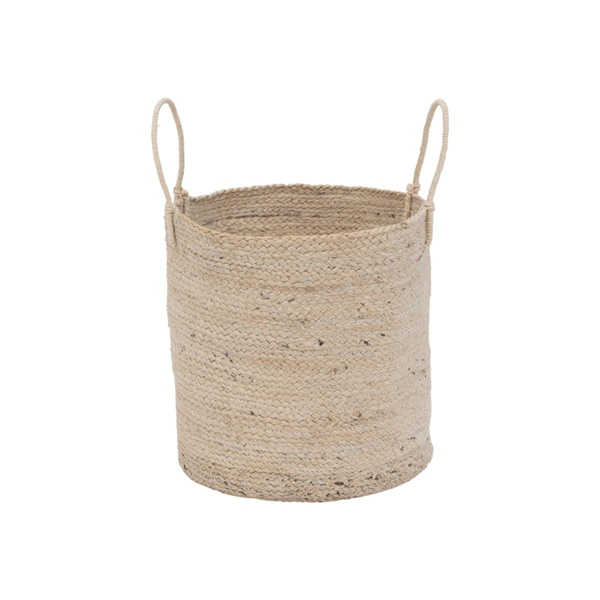 UNC storage basket with handle Ø40 cm Blond – image 1