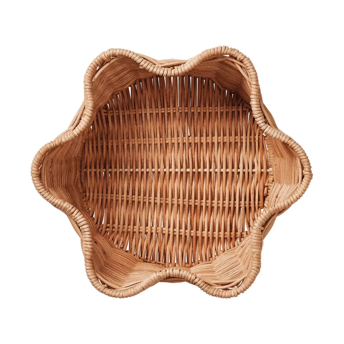 Pick a Poppy Rattan Round basket Natural 23 cm – image 2
