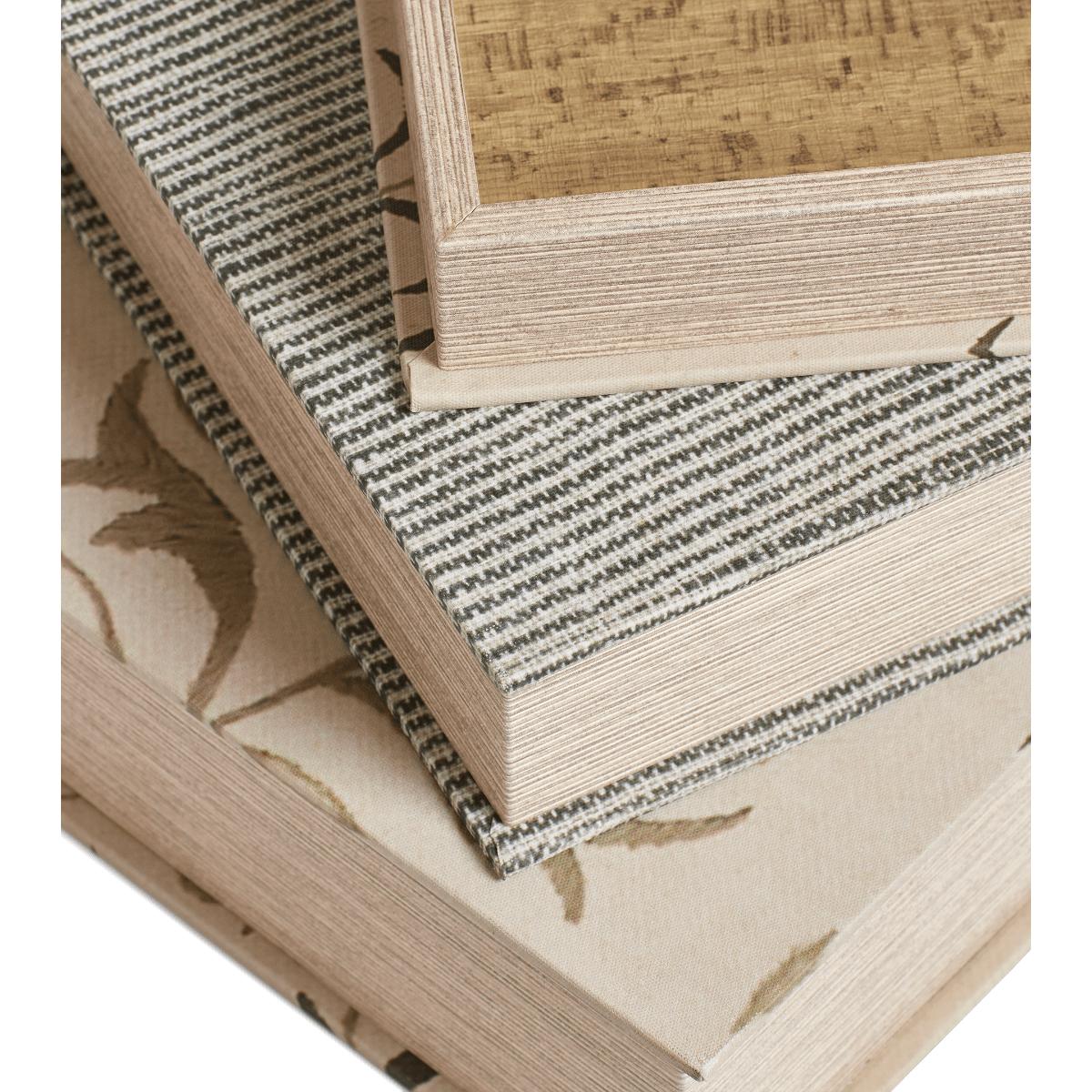 OKA, Set of Three Sheki Box Files - Multi, Storage Boxes, Canvas/MDF Wood – image 3