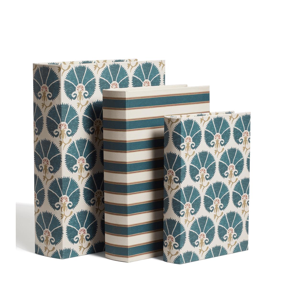 Set of Three Carlina and Artemisia Box Files - Prussian Blue – image 2