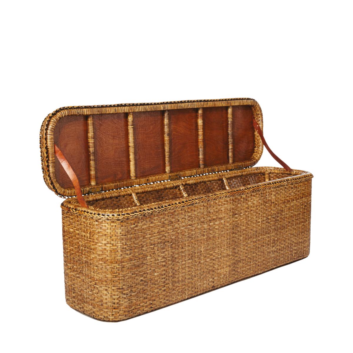 Rattan Indochine Bed-End Chest – image 5