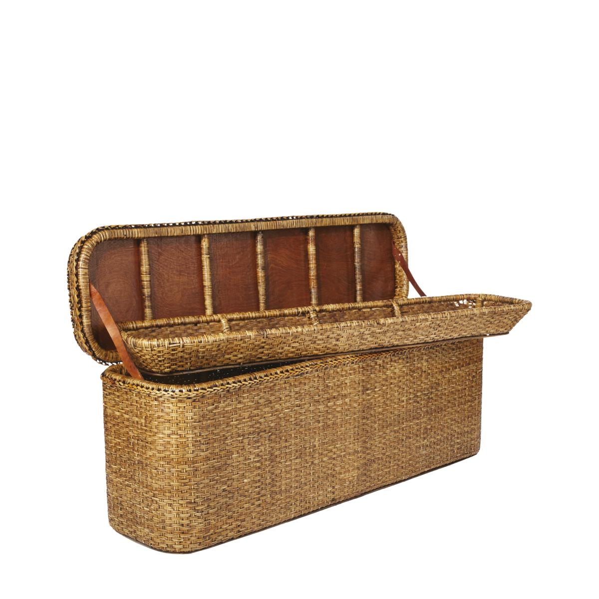 Rattan Indochine Bed-End Chest – image 6