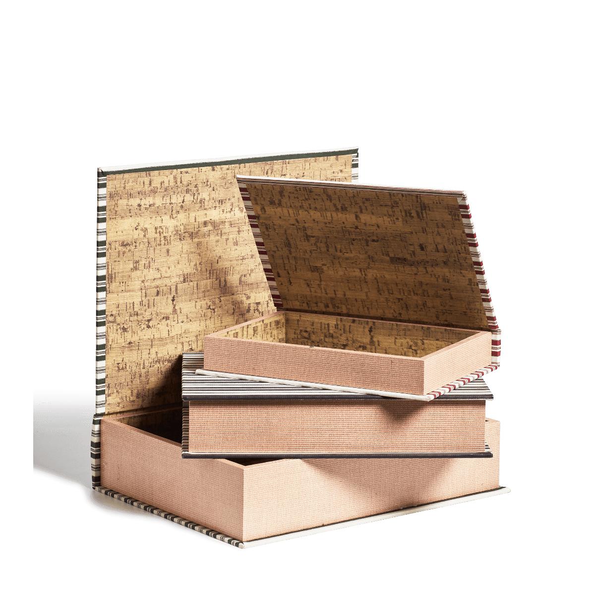 OKA, Adam Lippes X OKA Set of Three Everett Box Files Multi, Storage Boxes – image 3