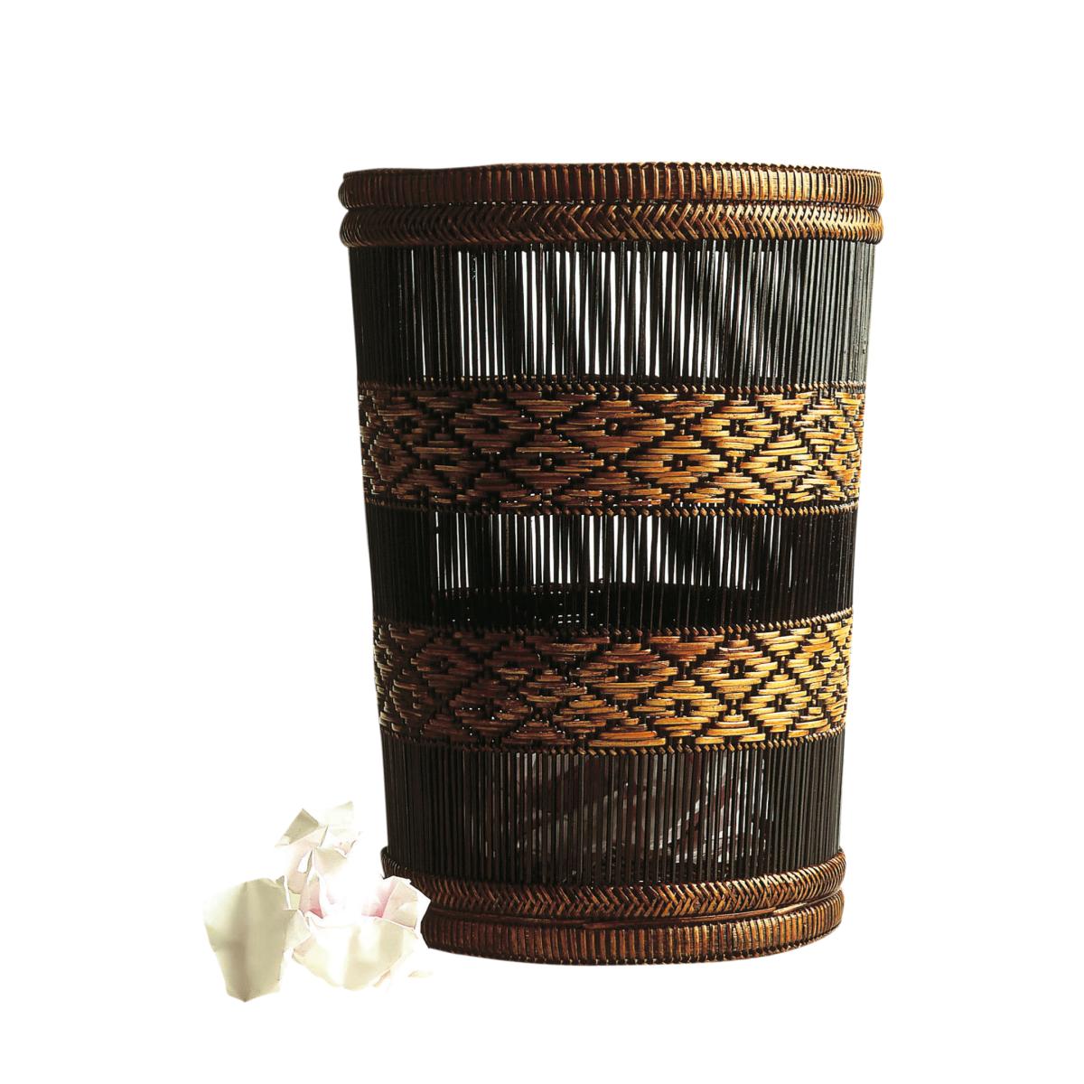 Rattan Mandalay Waste Paper Basket – image 4