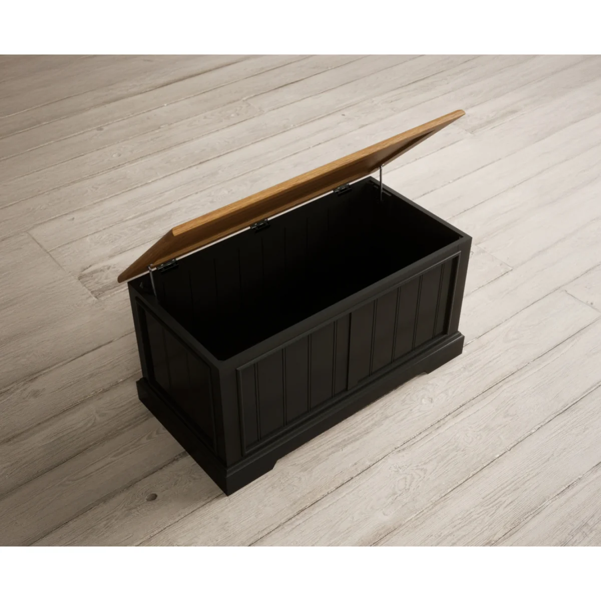 Charlton Oak and Black Painted Blanket Box – image 6