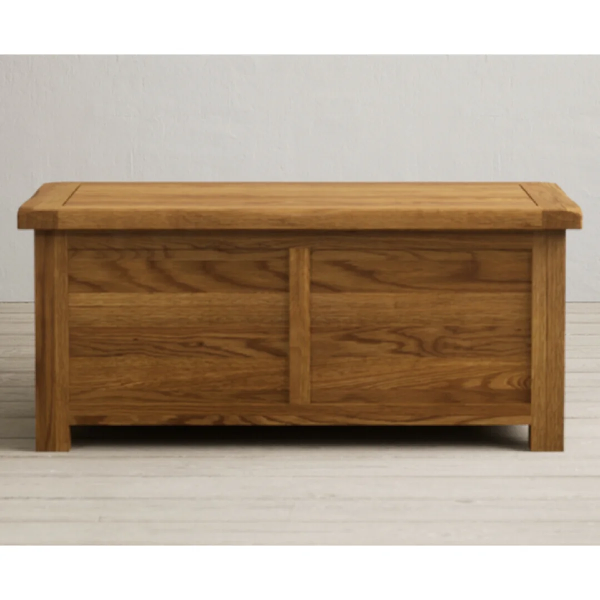 Harrogate Rustic Solid Oak Blanket Box – image 4