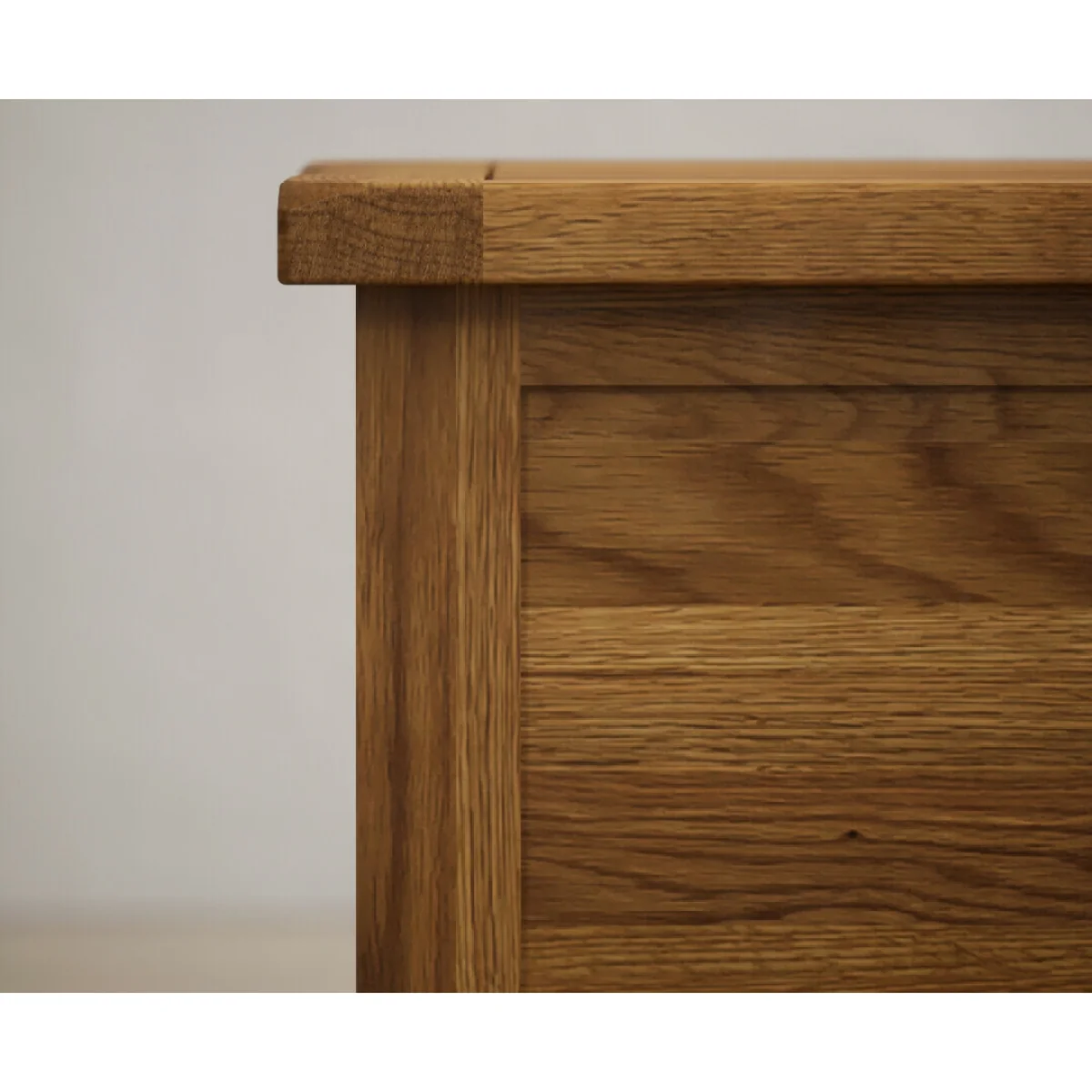Harrogate Rustic Solid Oak Blanket Box – image 7