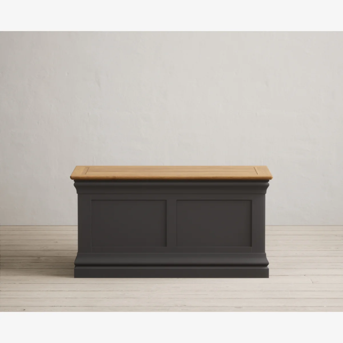 Charwood Oak and Charcoal Painted Blanket Box