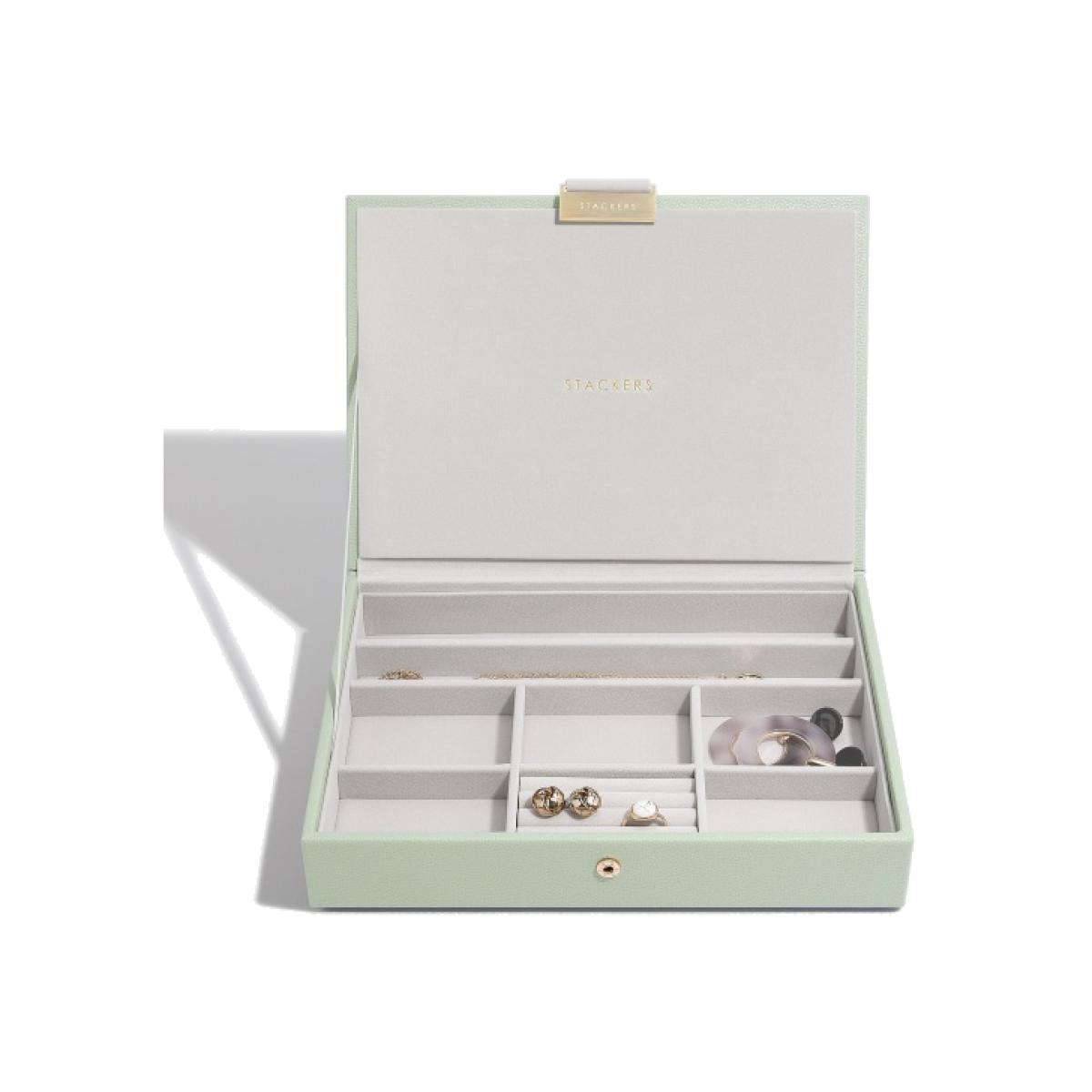 Stackers Classic Jewellery Box Lid - Sage Green – image 1