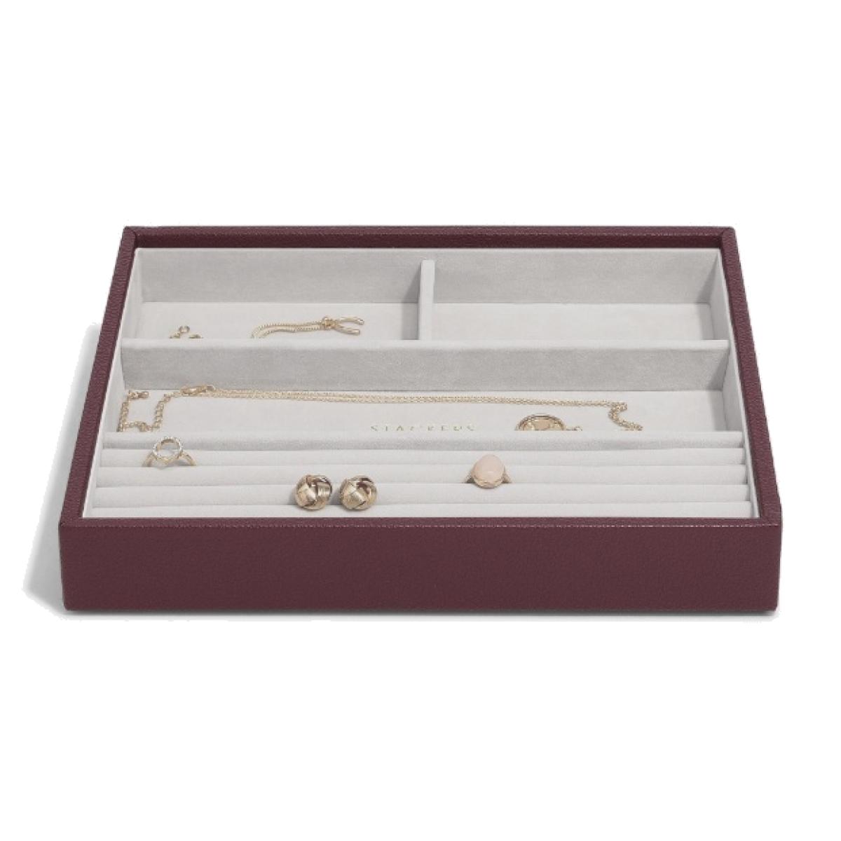 Stackers Classic Ring and Bracelet Layer - Burgundy – image 1