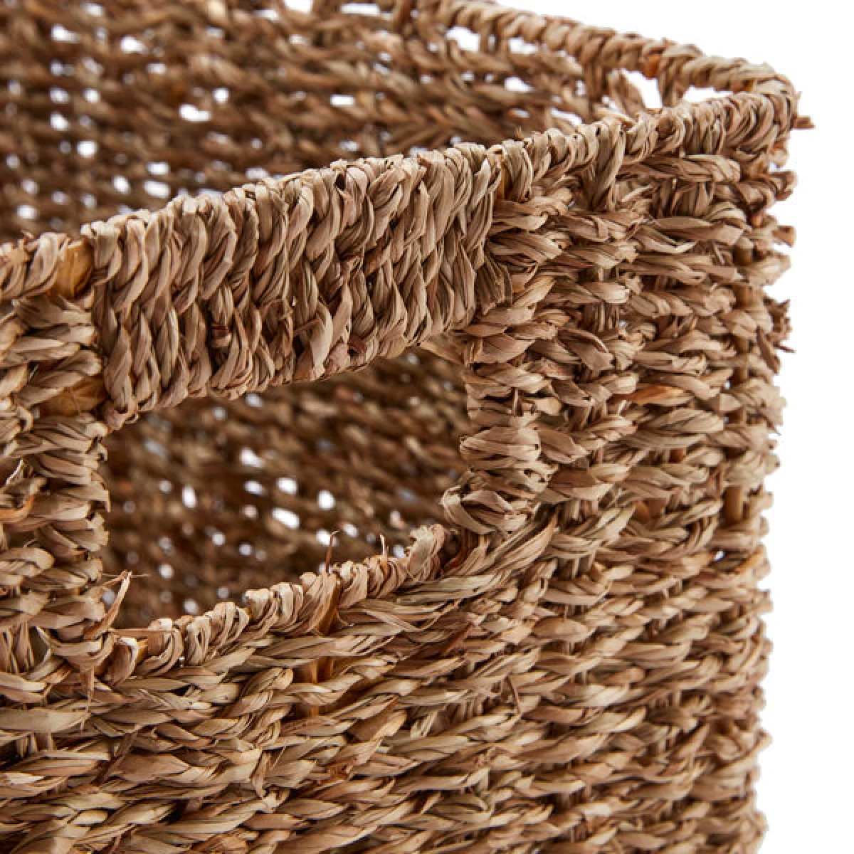 Wovenhill Set of 3 Rectangular Seagrass Storage Baskets – image 2
