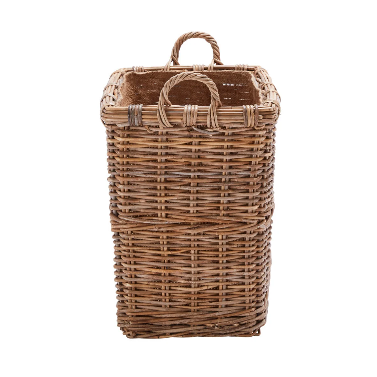 Wovenhill Kubu Rattan Rectangular Log Basket with Hoop Handles – image 5