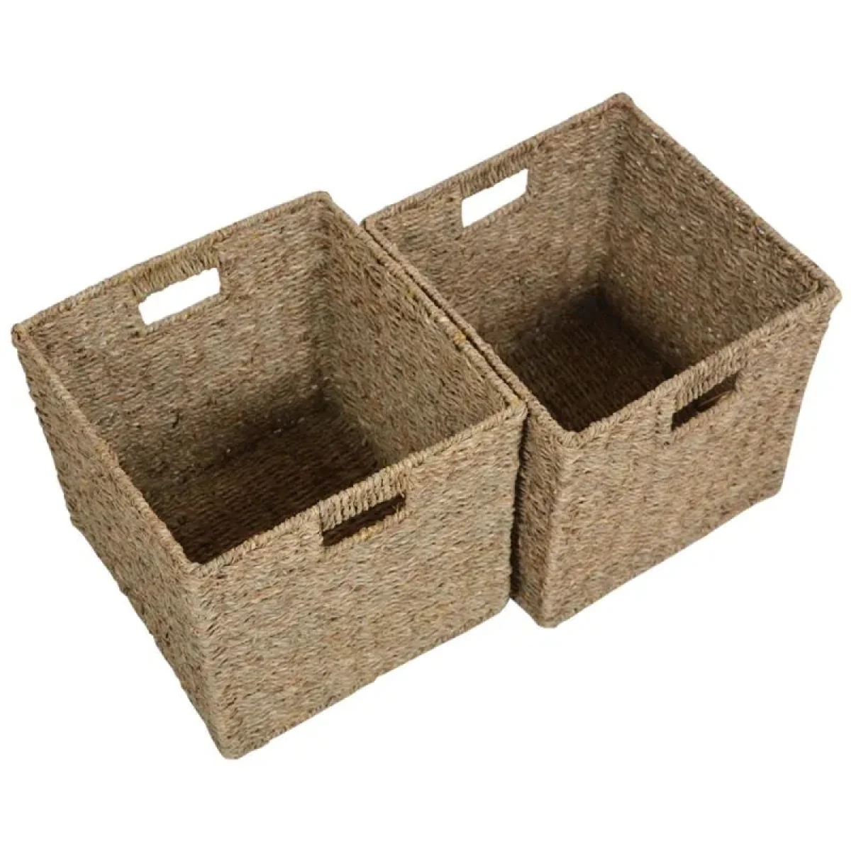 Wovenhill Set of 2 Square Seagrass Storage Baskets – image 6