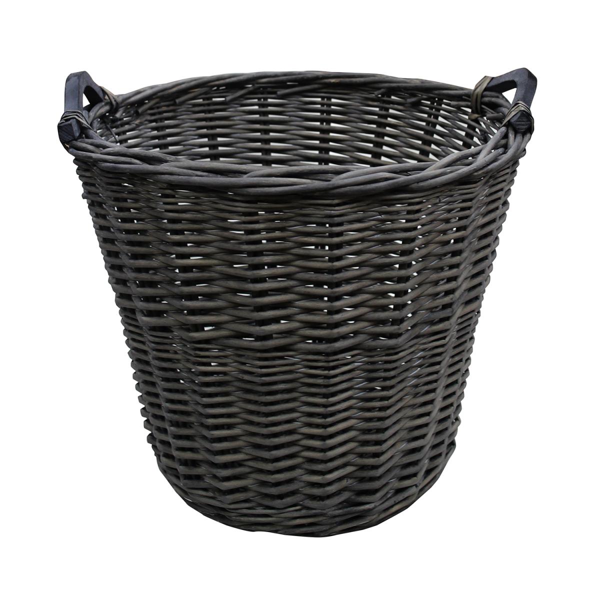 Portland Log Basket - Grey Washed / Large – image 2