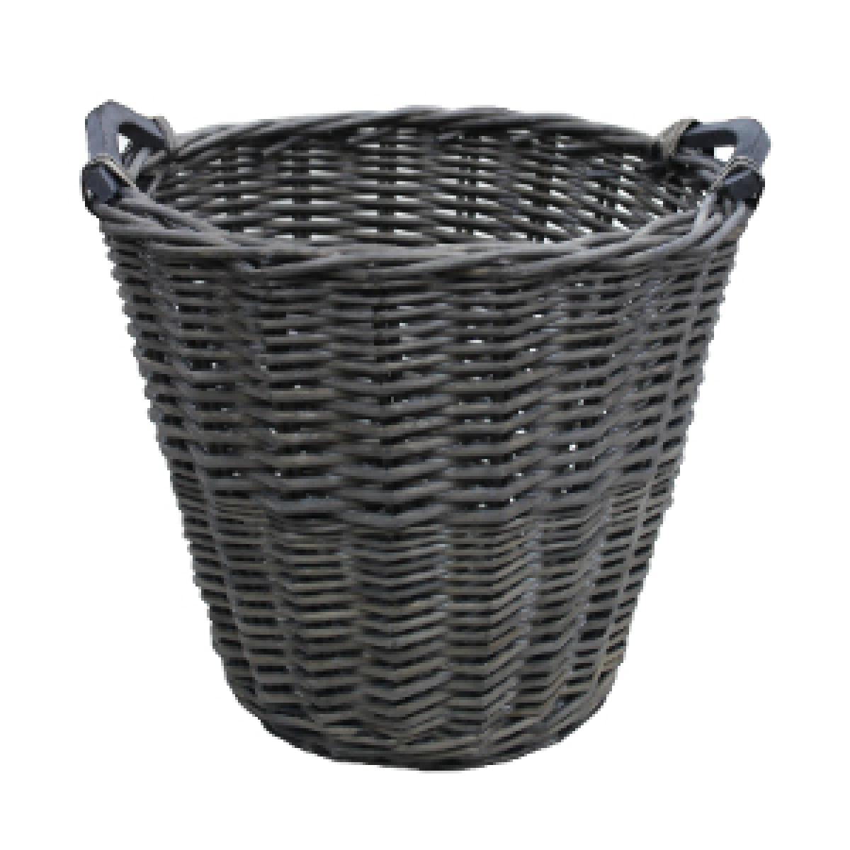 Portland Log Basket - Grey Washed / Large – image 3