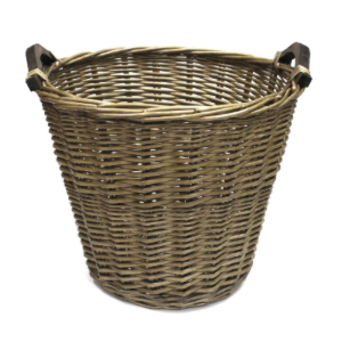 Portland Log Basket - Grey Washed / Large – image 4