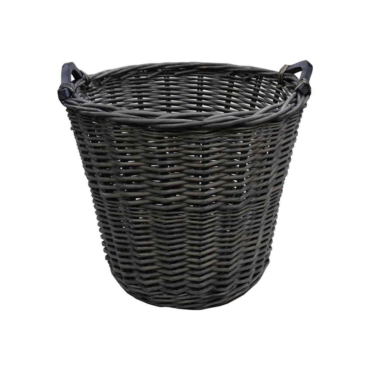 Portland Log Basket - Grey Washed / Large – image 1