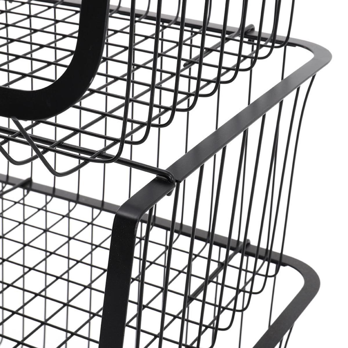 Fruit Vegetable Storage Baskets - Black / 47cm – image 14