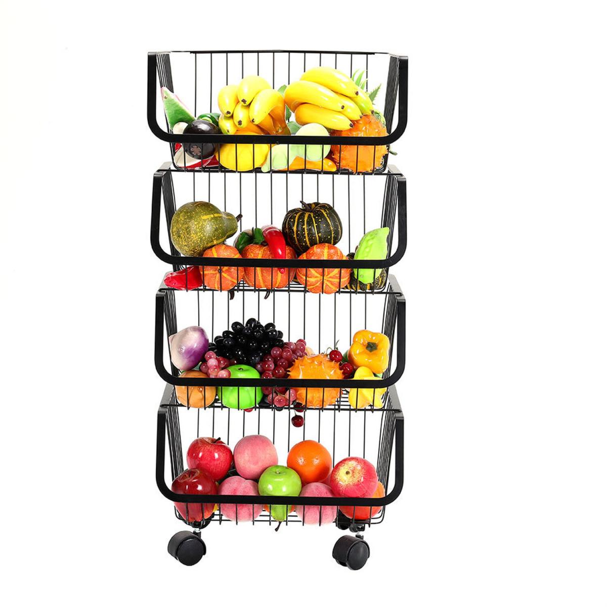 Fruit Vegetable Storage Baskets - Black / 47cm – image 15