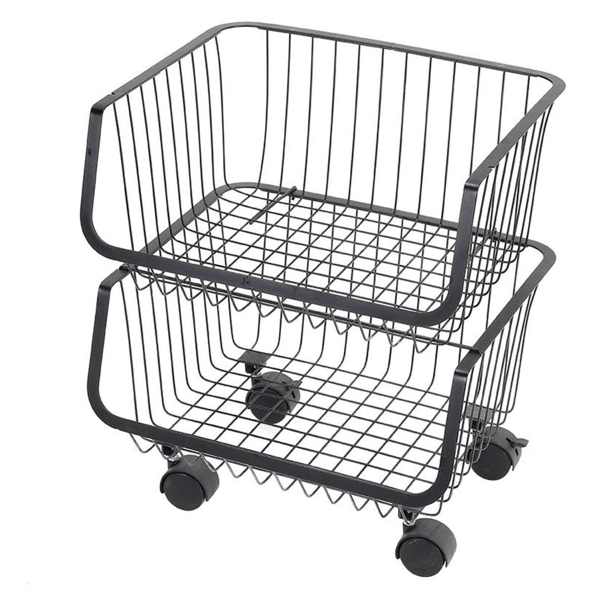 Fruit Vegetable Storage Baskets - Black / 47cm – image 3