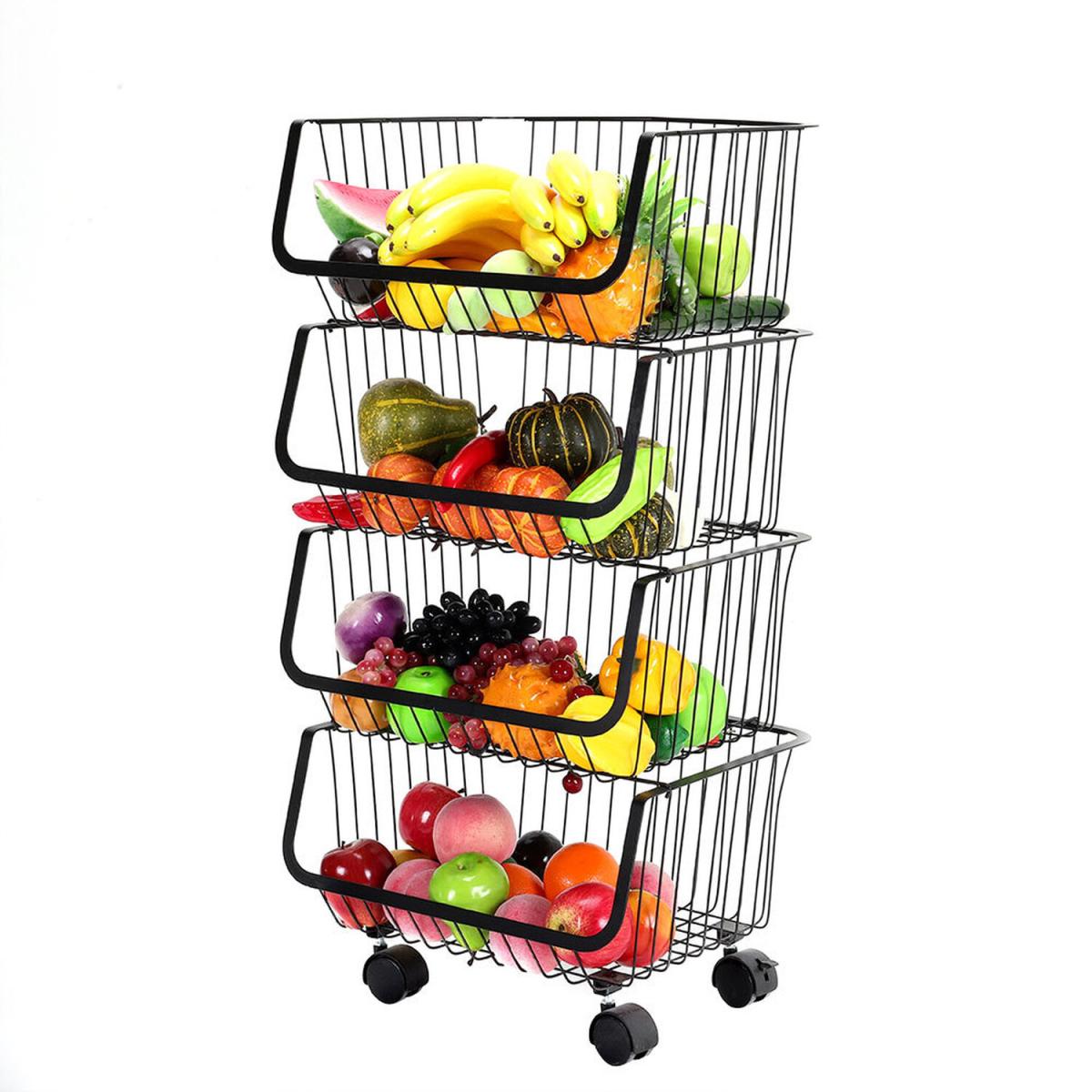 Fruit Vegetable Storage Baskets - Black / 47cm – image 8