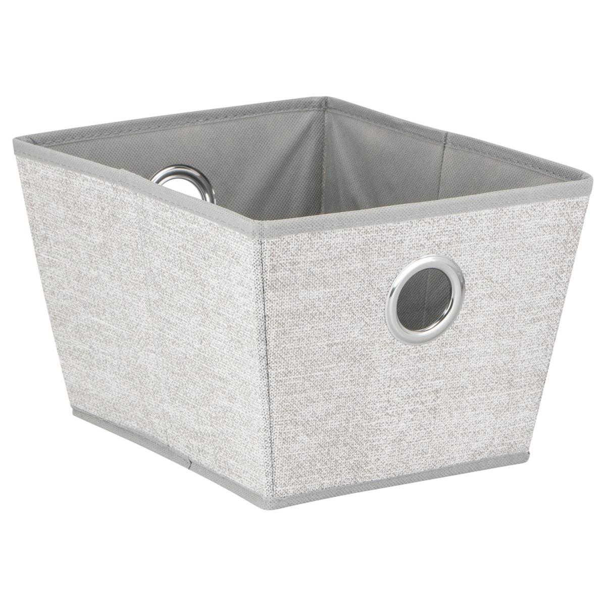 Grey Fabric Storage Tote Basket - 19cm – image 3