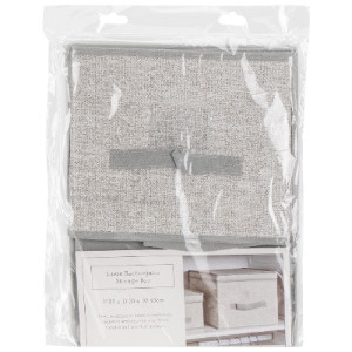 Grey Fabric Storage Tote Basket - 19cm – image 8