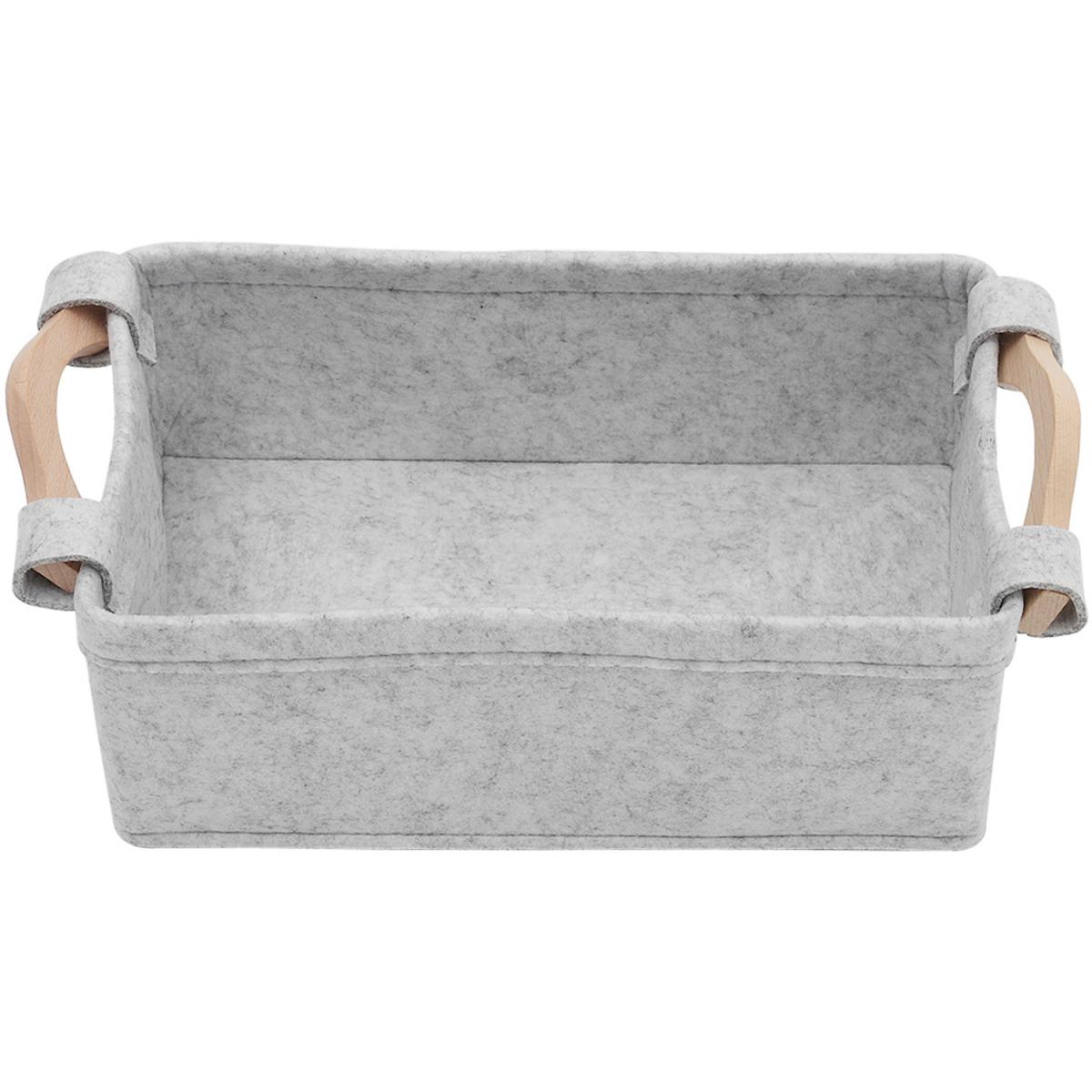 Felt Fabric Storage Basket Box - Grey / 37.5*25.5*13cm3 – image 5