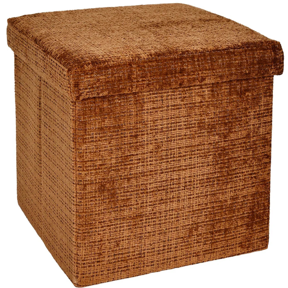 Chenille Storage Box - Burnt Orange – image 2
