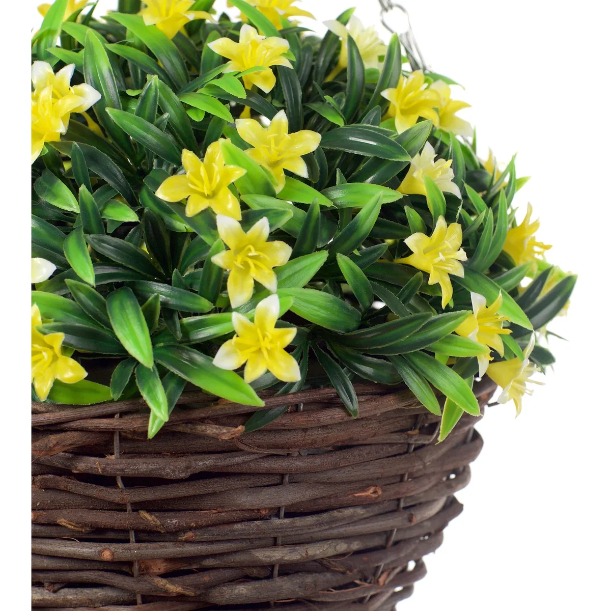 28cm yellow lily basket - Yellow – image 3