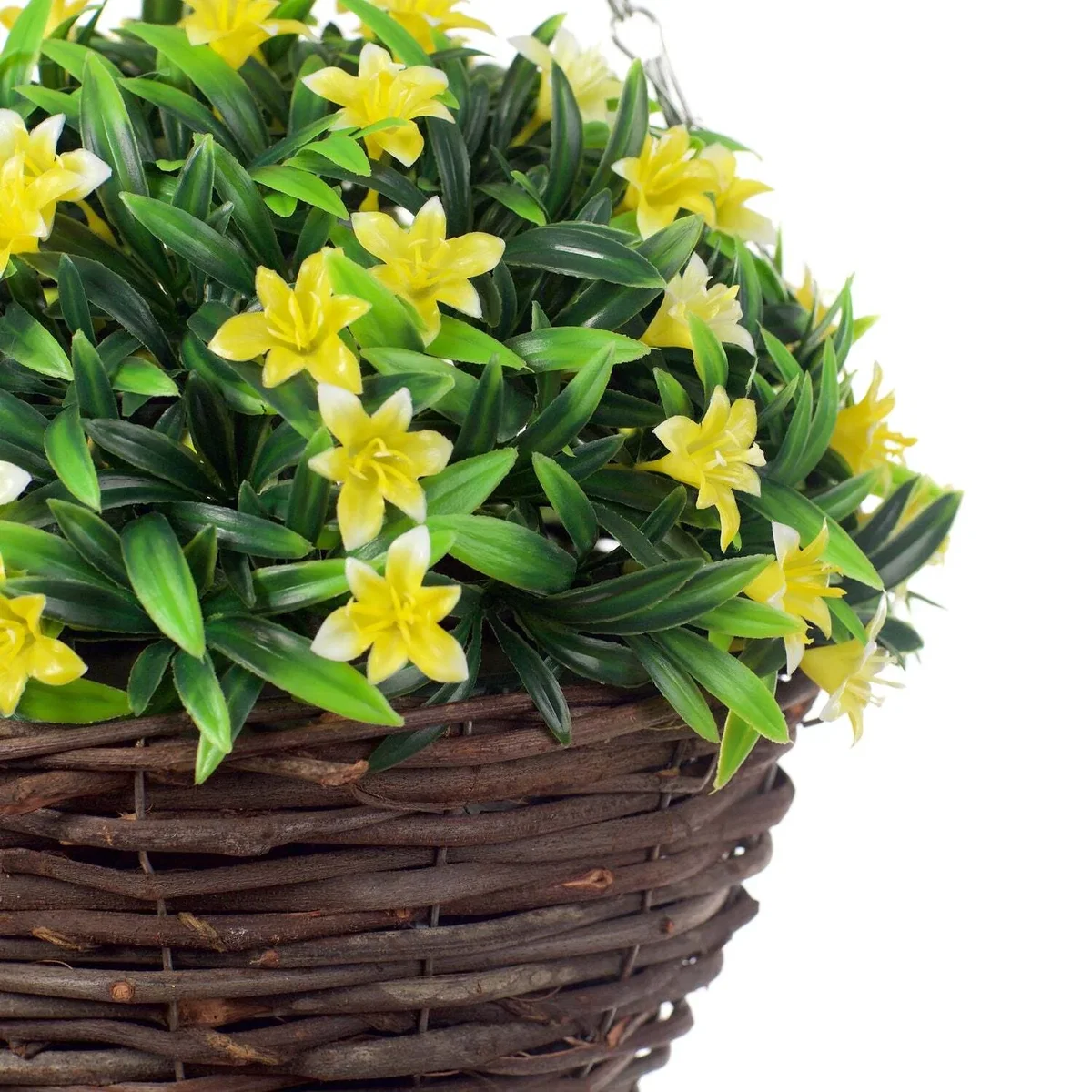 28cm yellow lily basket - Yellow – image 4