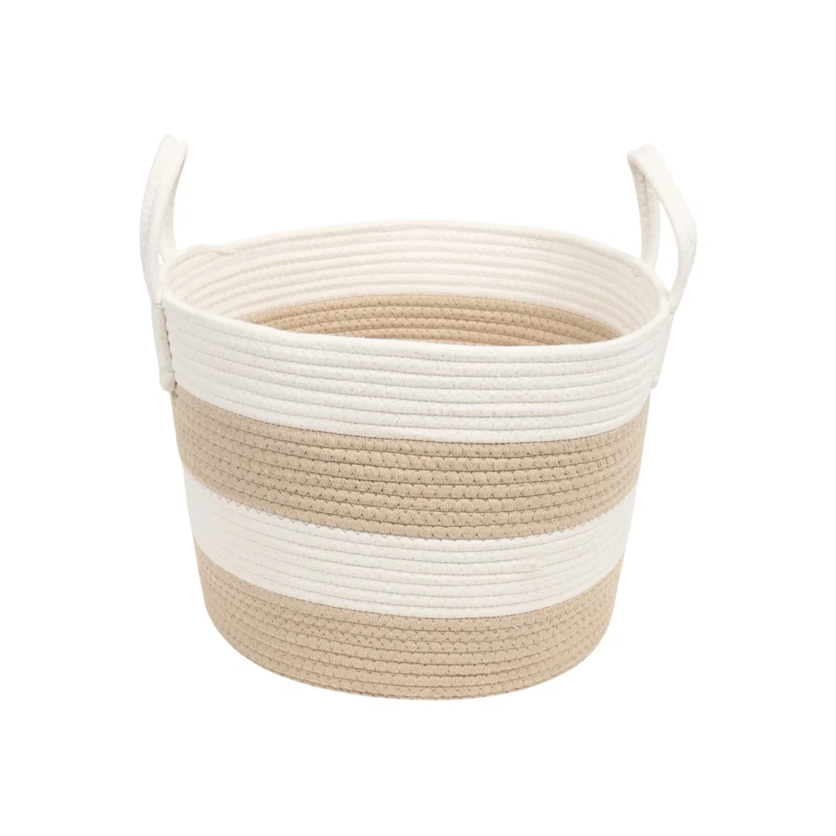 Striped Storage Basket – image 1